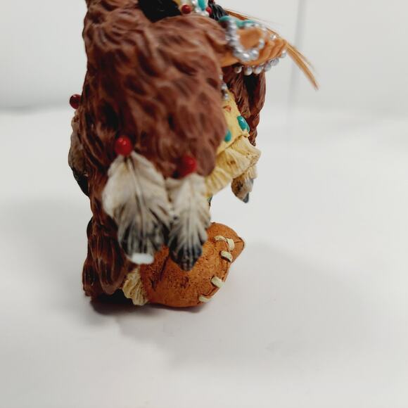 Vtg Friends Of The Feather Figurines Enesco Lot Bearing Gifts Wampum Pum 1996 - Picture 7 of 11